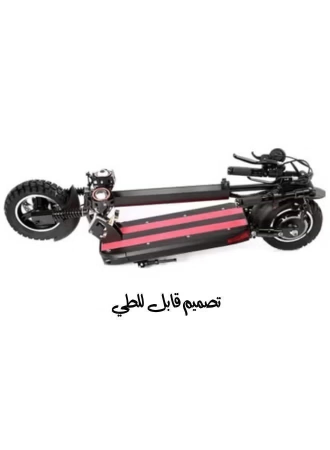 EGG PRO Electric' Scooter for Adults | Electric Scooter with Seat | Foldable Electric Scooter | 48V Voltage | Front and Rear Lights | Shock Absorption Suspension | Weight Capacity 120 KG | 10-Inch Tires - Image 3